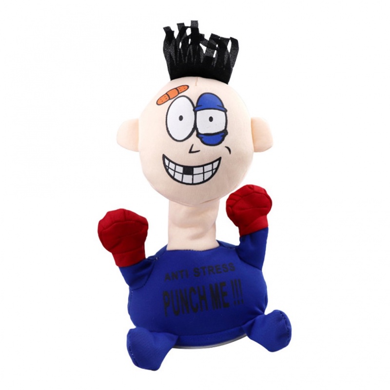 Tumbler Vent Toy Touching Punch Me Electric Plush Vent Doll Funny Emotional Relieve Stress Anxiety Screaming for Child