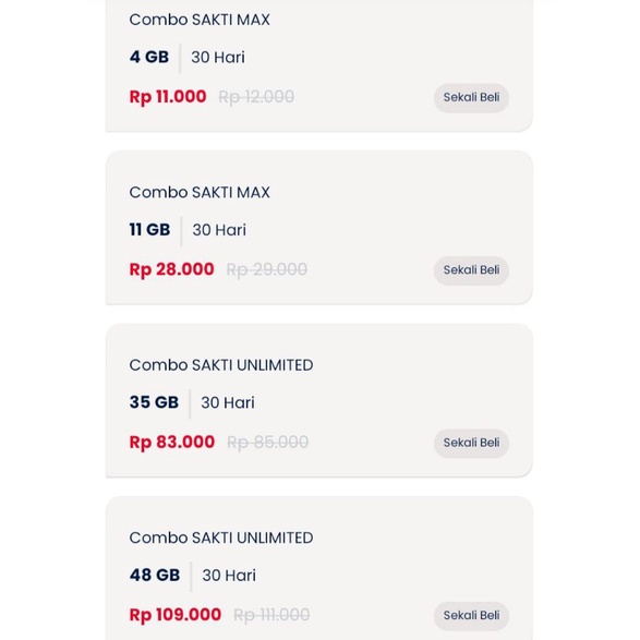 GROSIR KARTU PERDANA COMBO SAKTI MAX TELKOMSEL TERMURAH