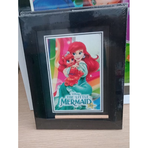 Pigura Frame Foto 4R / 5R Kayu Hitam Polos Minimalis