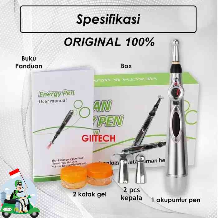 

Pulpen Akupuntur Laser Pena Pijat Terapi Refleksi Elektrik Message Pen Akupuntur - COD