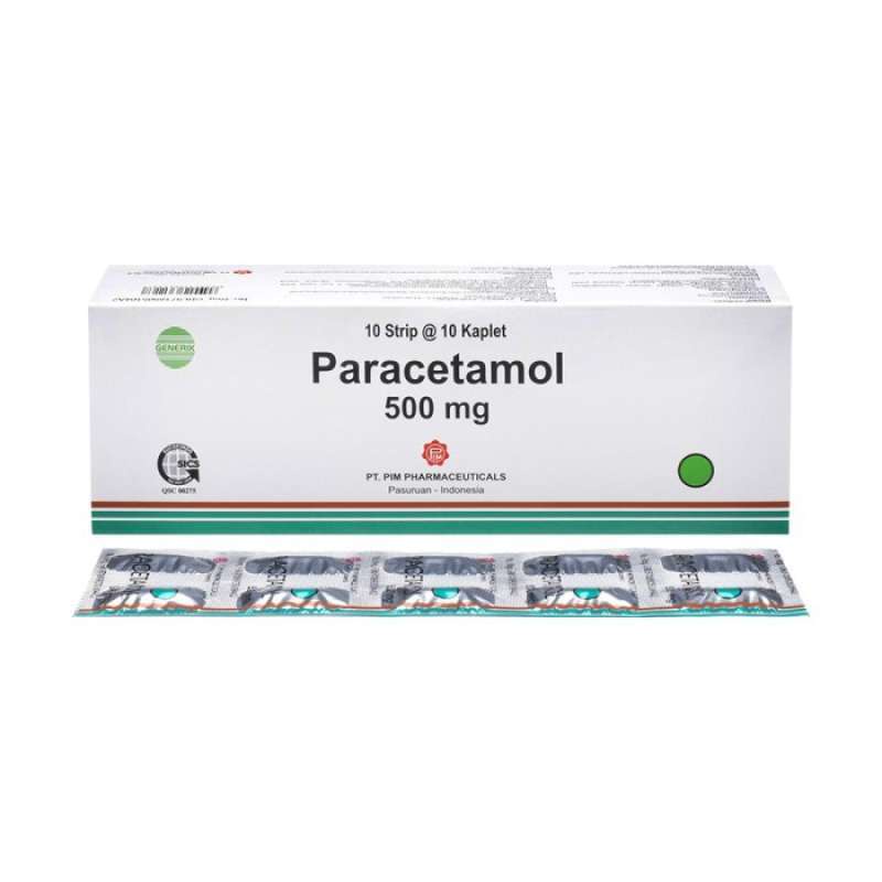 Paracetamol PIM 500 Mg Tablet 1 Box 100 Tablet