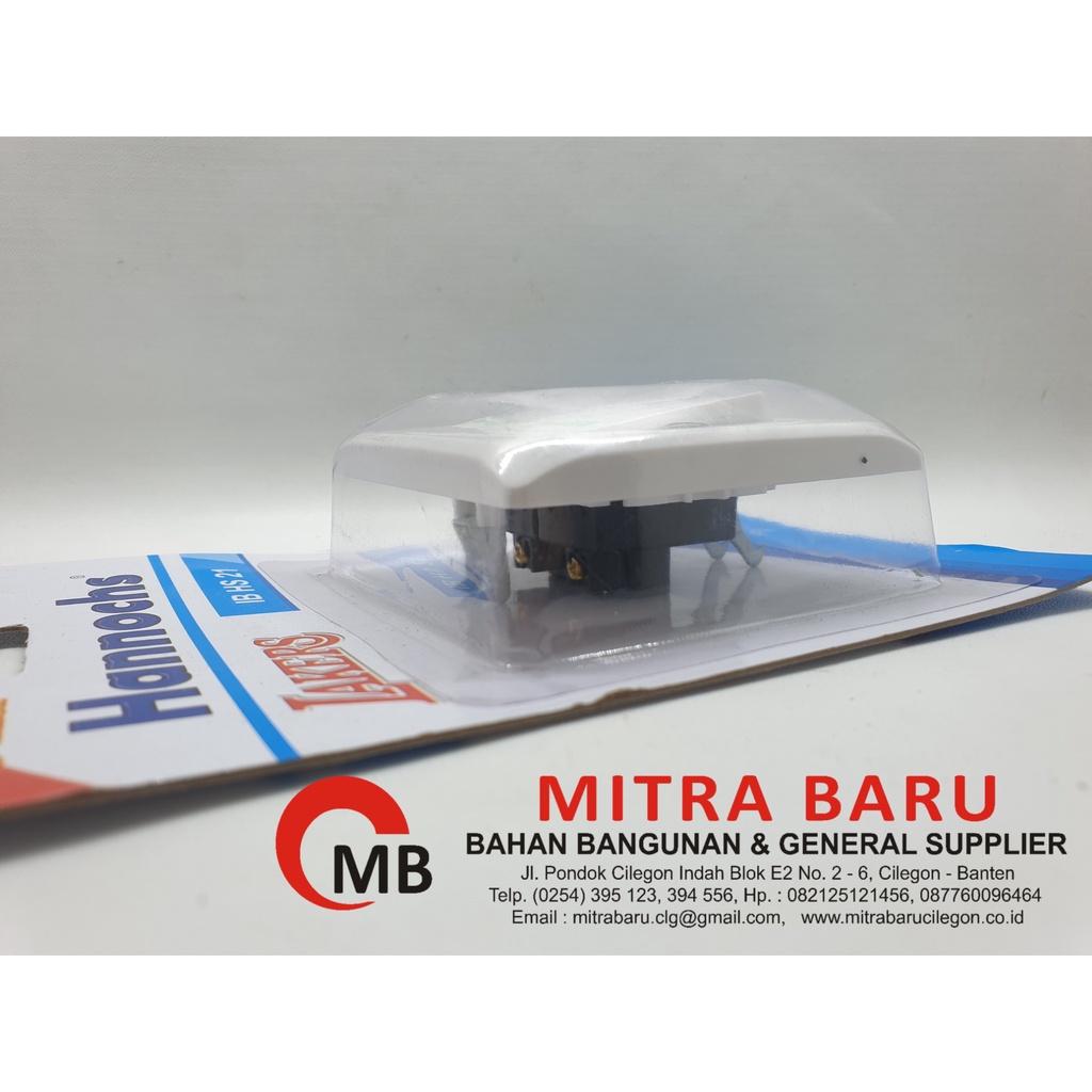 Saklar Seri plus Stop Kontak Hannochs IB HS 17. Saklar Tanam. Stop Kontak Tanam