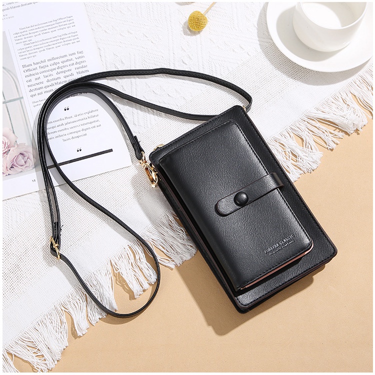 Dompet HP Wanita Tas Selempang HP Korea Import bahan Kulit PU Pocket Handphone Kekinian Murah Dompet Tas Selempang Cewek 93.ID