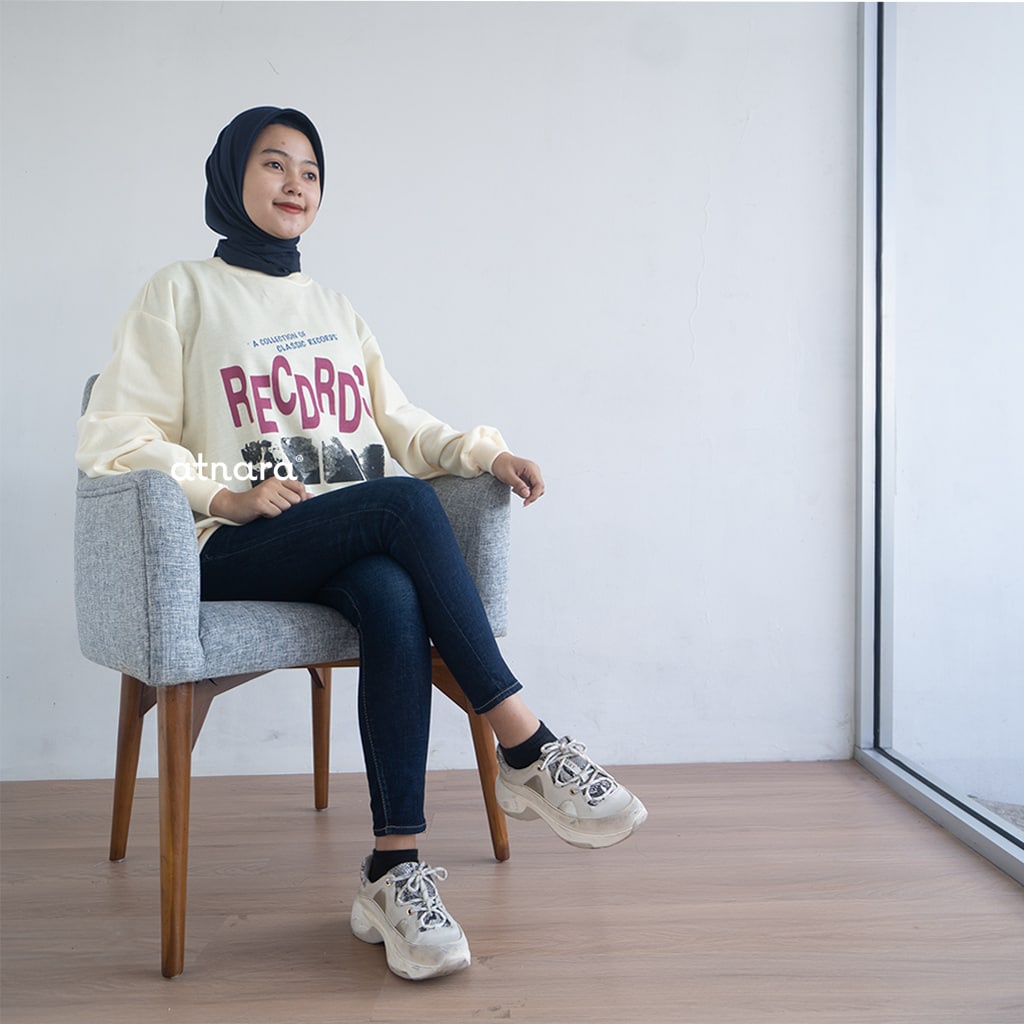 Nara Grosir - Records XXL Sweater l Sweater Pria dan Wanita