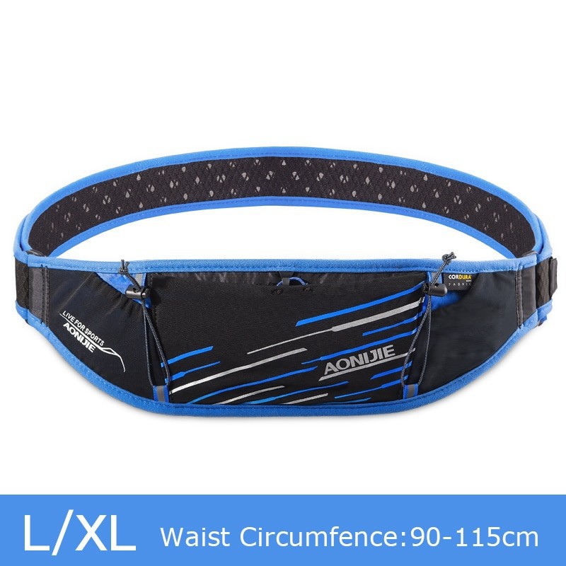 AONIJIE W952 tas pinggang lari sepeda water repellant treking pole - BLUE LXL