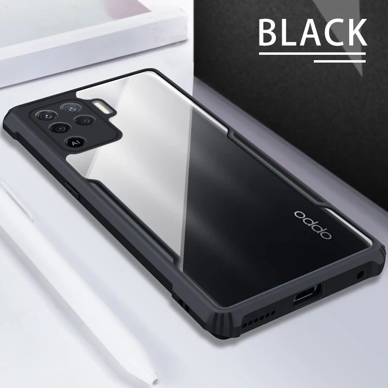 S/P- OPPO F1S F3 F7 RENO 2 5 5F 3 4 4F 2F 4PRO PRO RENO 6 7 7Z 8 8Z 4G 5G  OPPO A52 / A92 SHOCKPROOF CASE HARDCASE Casing TRANSPARAN  ANTISHOCK