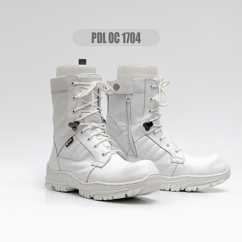 Sepatu Pdl Putih Kulit Sapi Asli Ujung Besi Kasual Pria Stylish