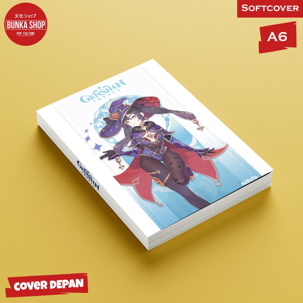 

Pocket Note Game Genshin Impact Mona Softcover A6 Buku Tulis Catatan Notes Agenda Planner Jurnal