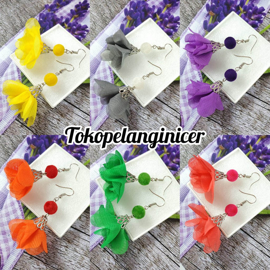 MURAH!!! Produsen Anting Hijab  mix Mutiara/Kristal Cantik, Simpel dan Anggun By Tokopelanginicer