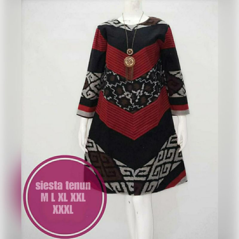 siesta tenun #2 tunik tenun seragam kantor