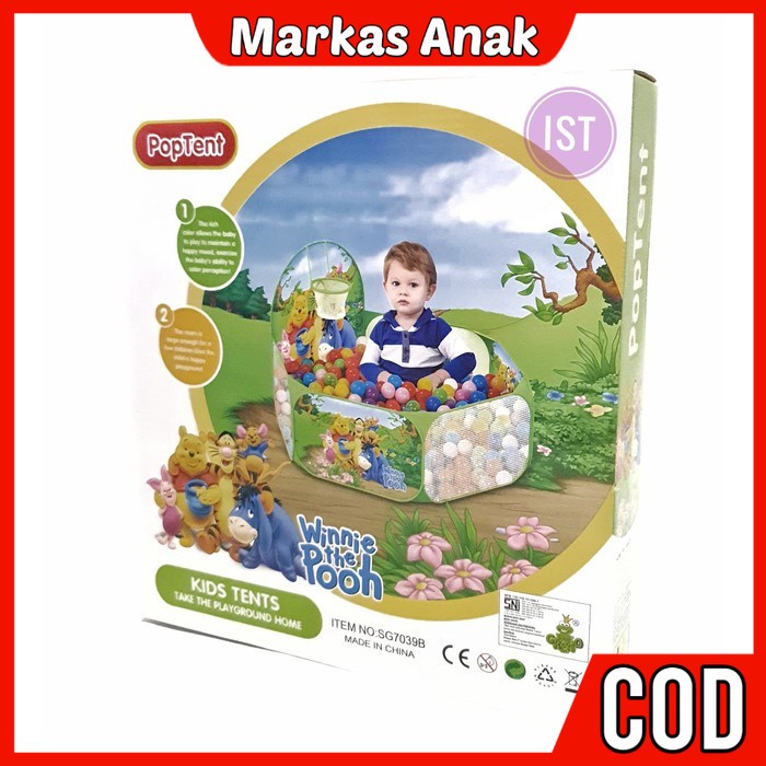 Mainan Anak Anak Umur 3 4 5 6 Tahun Tenda Kranjang Kolamndi Bola Ring Basket Anak Praktis