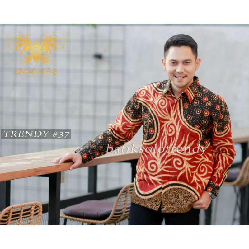 MOTIF 164 KEMEJA BATIK LENGAN PANJANG KAIN HALUS MURAH