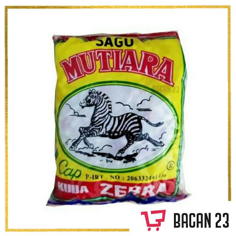 Sagu Mutiara Cap Kuda Zebra (100gr) / Bacan 23 - Bacan23