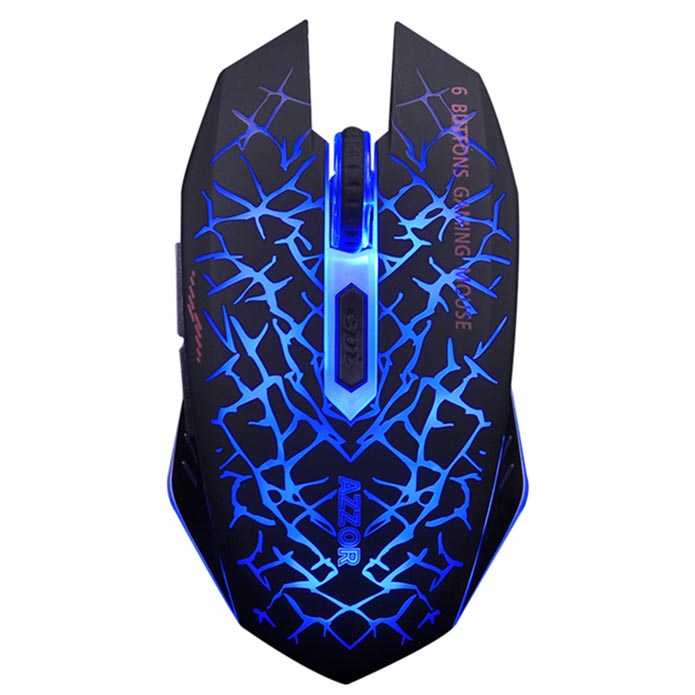 Wired Mouse Silent Click 2400 DPI With RGB LED
