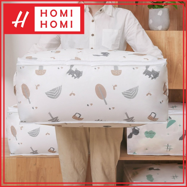 HomiHomi Tempat Penyimpanan Serbaguna Pakaian Selimut Storage Bag - TP011