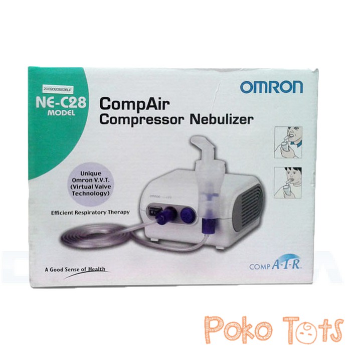 Omron NE-C28 CompAir Compressor Nebulizer Alat Uap Nebuliser Garansi Resmi