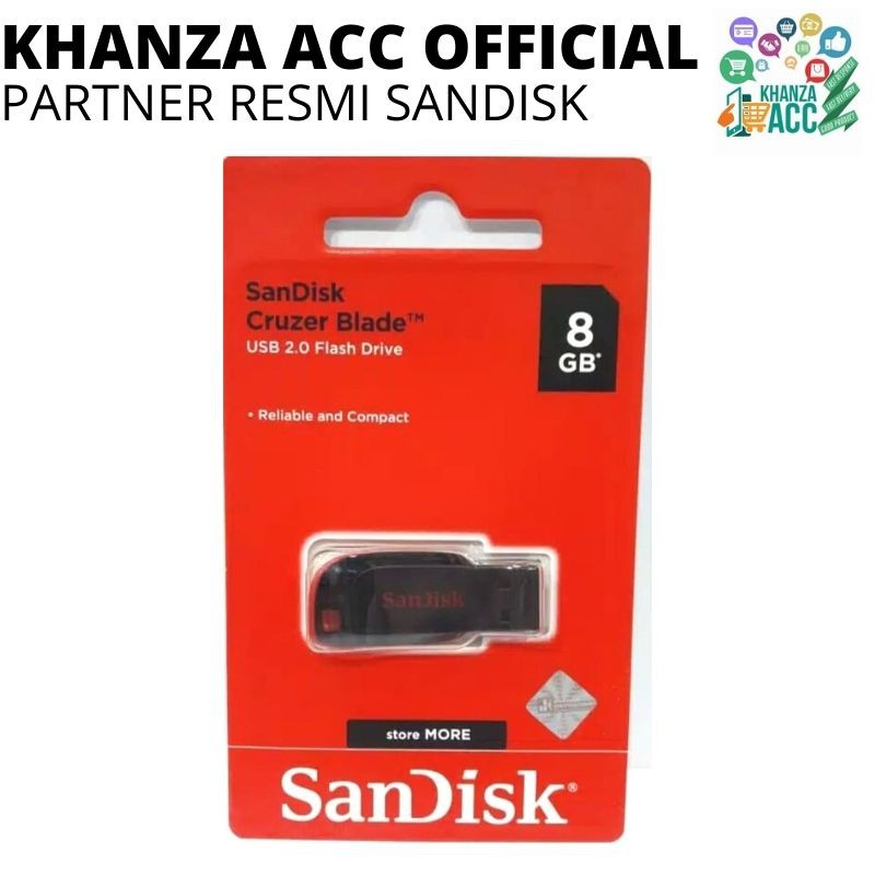 KHANZAACC FLASHDISK SANDISK CRUZER BLADE 8GB