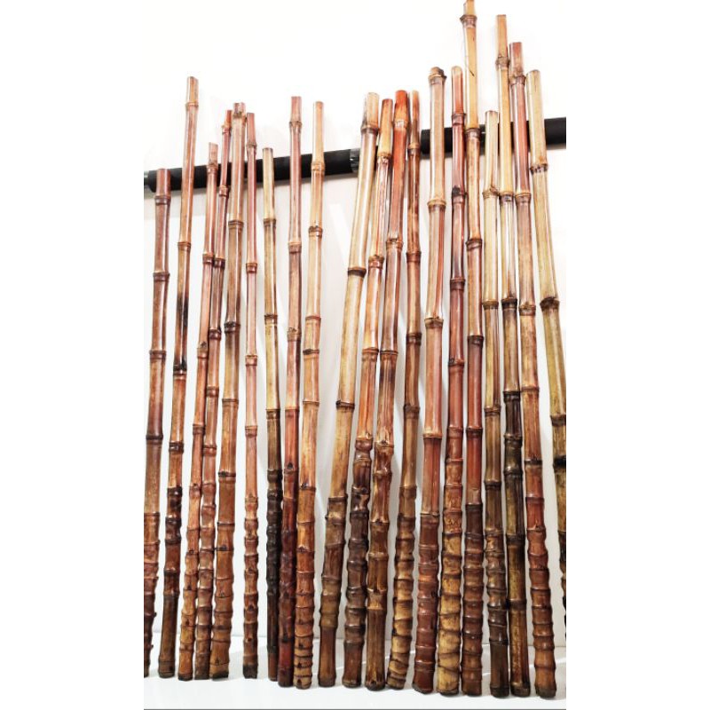 Bambu Cendani Pring LURUS TUA COKLAT  OLAHAN MATANG MOTIF BIASA Gagang Joran  Pancing