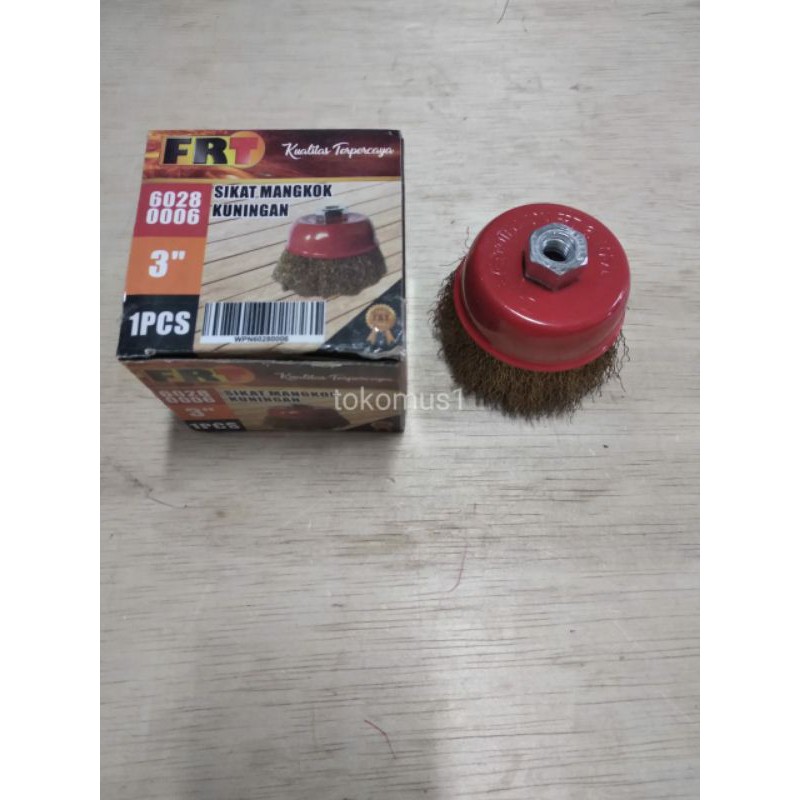 SIKAT MANGKOK KAWAT 3&quot; / POLISHING WHEEL KING - SERABUT