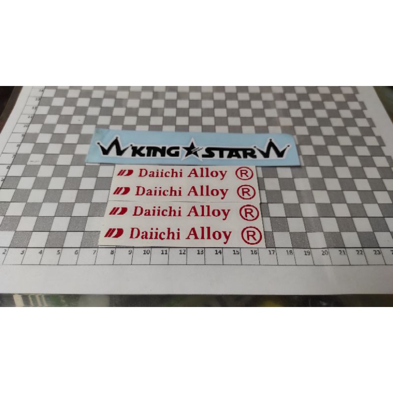 cutting sticker velg Daiichi Alloy
