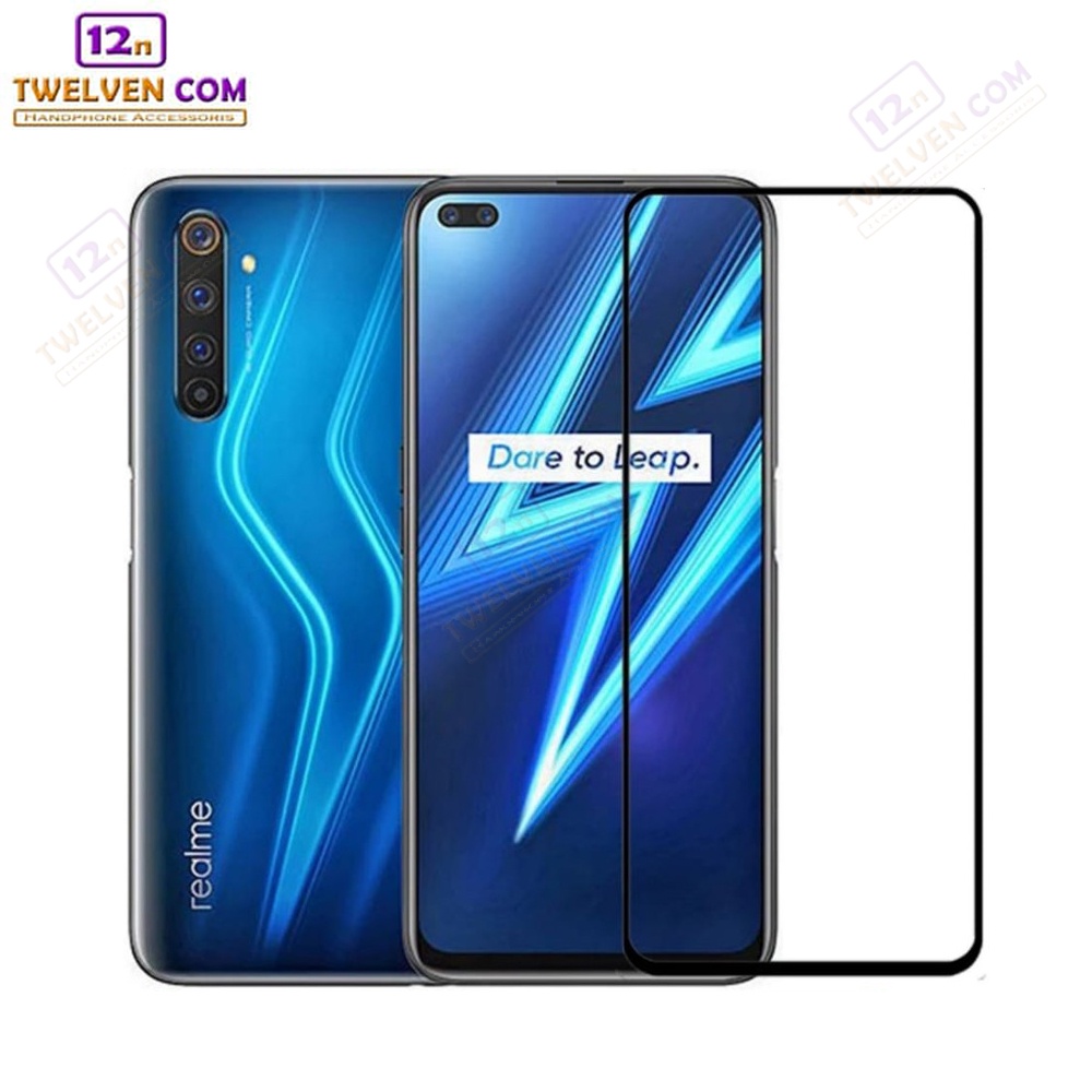 [FLASH SALE] zenBlade 5D Full Cover Tempered Glass Realme 6 Pro - Hitam