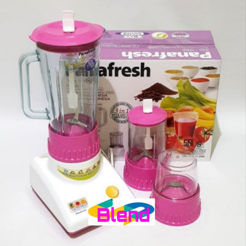 Panafresh Blender 3 in 1 -986- Gelas MIKA Gilingan Bumbu Kering-Basah