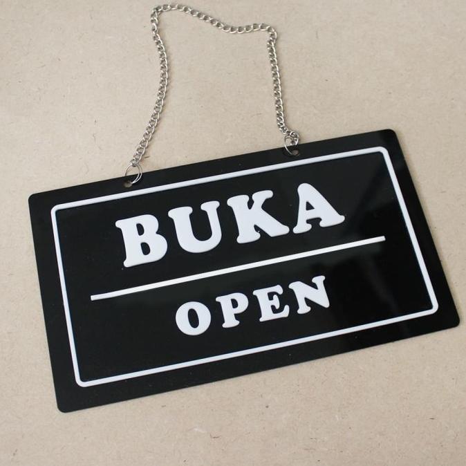 

Sign Label Acrylic Open Closed Timbul | Sign Board Akrilik | Signage helloto99 Ayo Beli