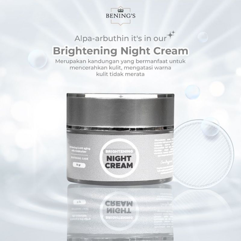 BRIGHTENING NIGHT CREAM BENINGS SKINCARE BY DR OKY