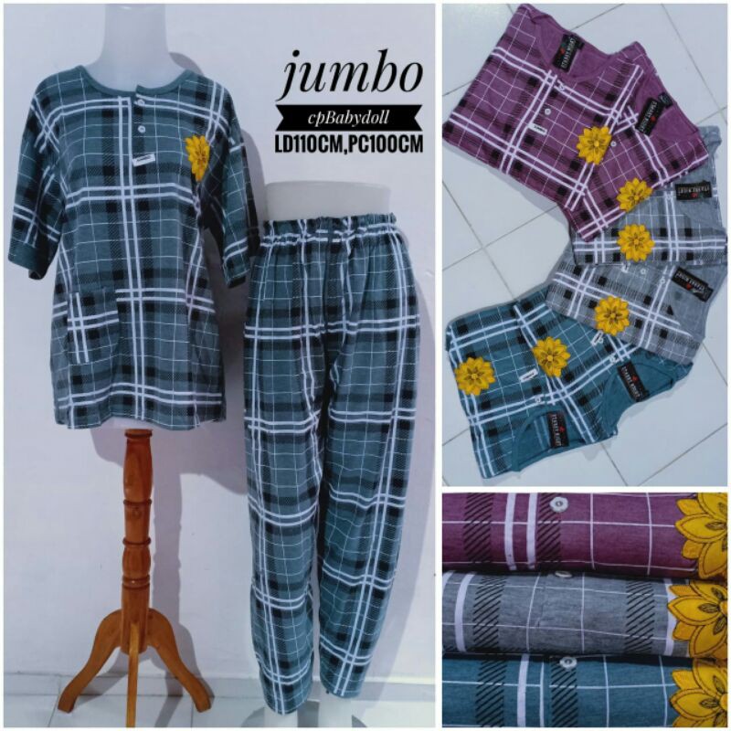 Baby doll jumbo bahan kaos adem