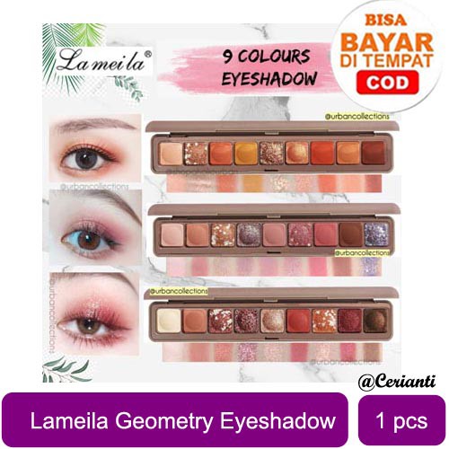 (9 COLORS) LAMEILA BEAUTIFUL COLOUR GEOMETRY EYESHADOW