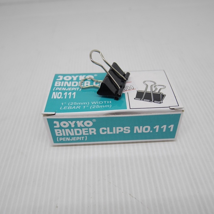 

PENJEPIT KERTAS / BINDER CLIP JOYKO NO 111 155 260 (KOTAK KECIL)