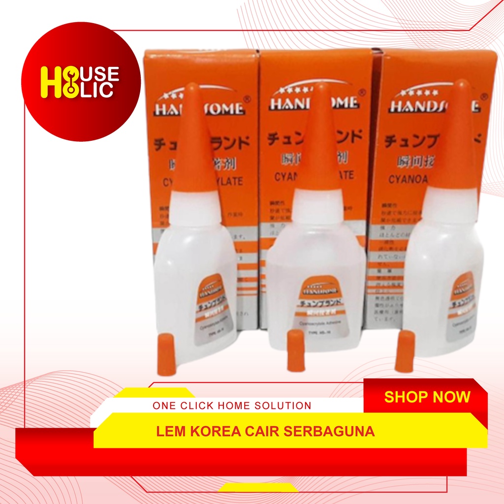 Lem Korea HS10 / Lem Cair Tetes / Lem Serbaguna Power Glue / Lem Besi