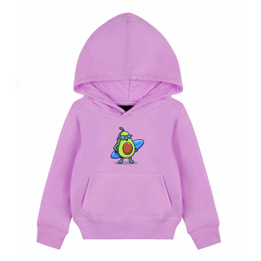 Hoodie Anak Avocado Surf Kids Sweater Pakaian Fleece M - XL