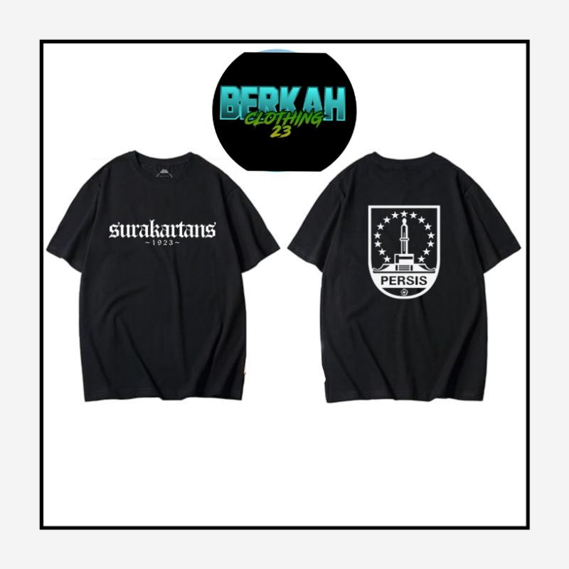 T-shrit kaos Surakartans Solo // Baju suporter casual Persis solo pasopati // Combed 24S
