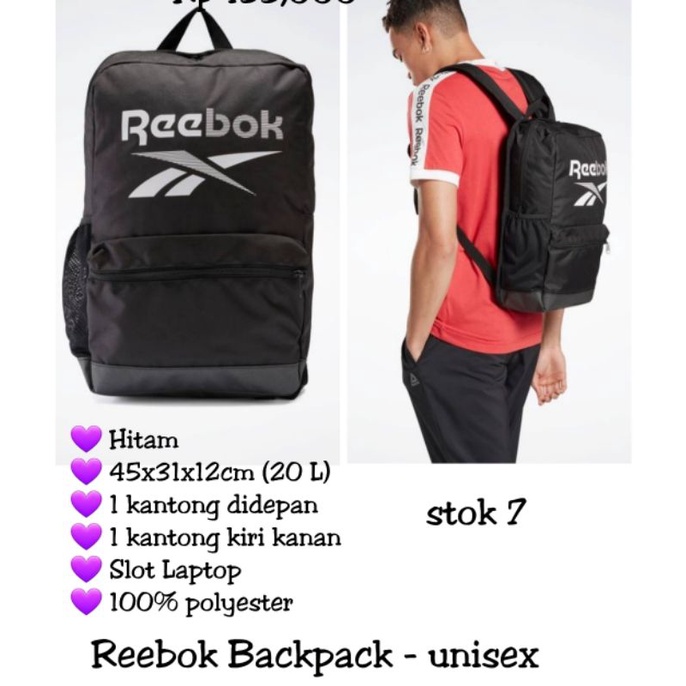 Reebok Training Essentials M Backpack black FL5176