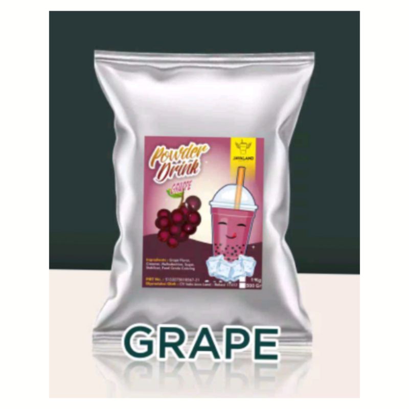 

Bubuk minuman regular rasa GRAPE(1kg)