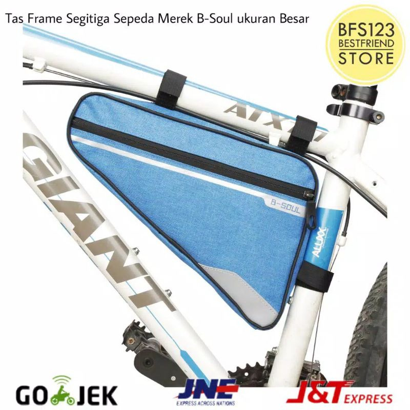 tas sepeda frame segitiga B-soul ukuran besar tas segitiga rangka B-SOUL