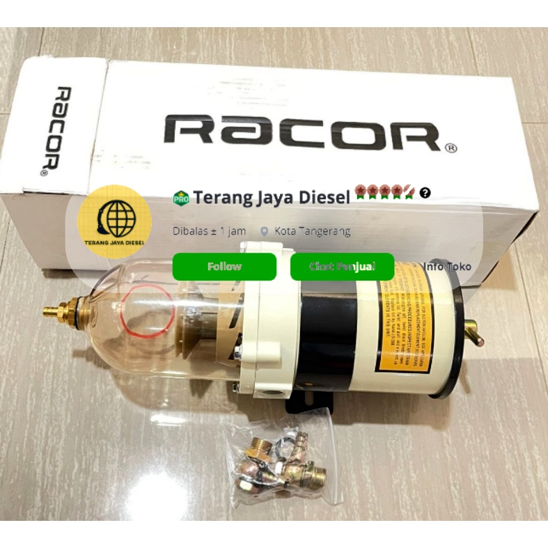 FILTER RACOR FH900 FH 900 FG900 FG 900 900FH FILTER RACOR PC200-7