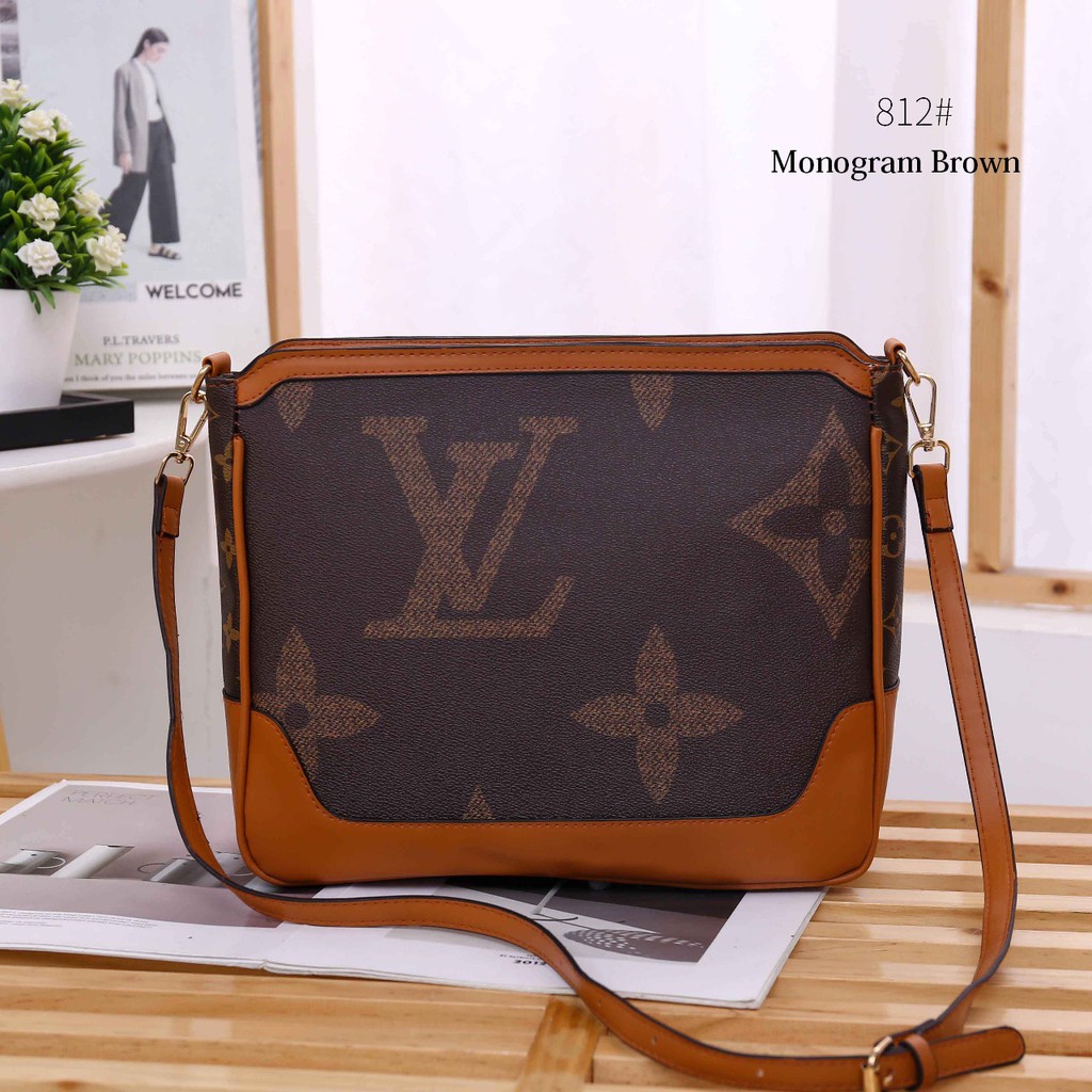 812 UP2B TAS WANITA IMPORT TAS BRANDED WANITA TAS SELEMPANG WANITA LV GIANT MONOGRAM