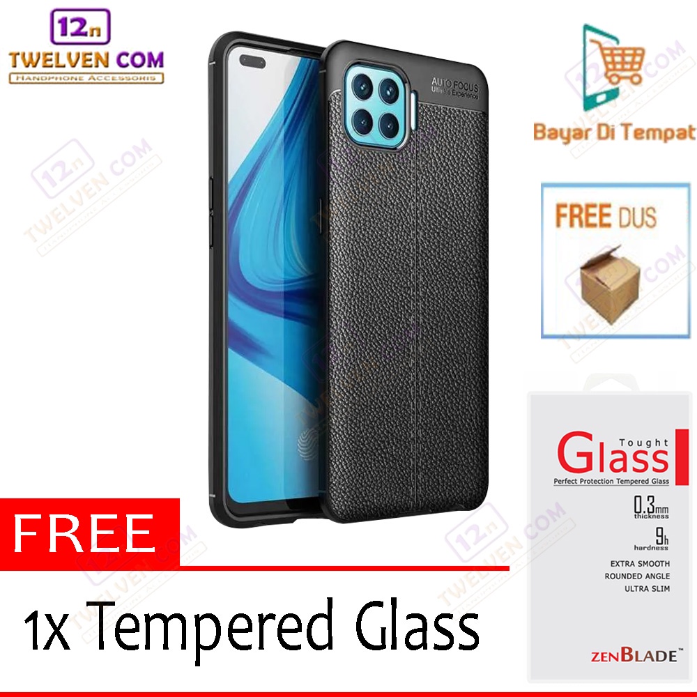 Case Auto Focus Softcase Oppo Reno 4F - Tempered Glass