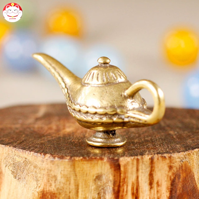 Lampu Aladdin Retro Vintage Motif Ukir Bahan Metal Untuk Dekorasi Rumah