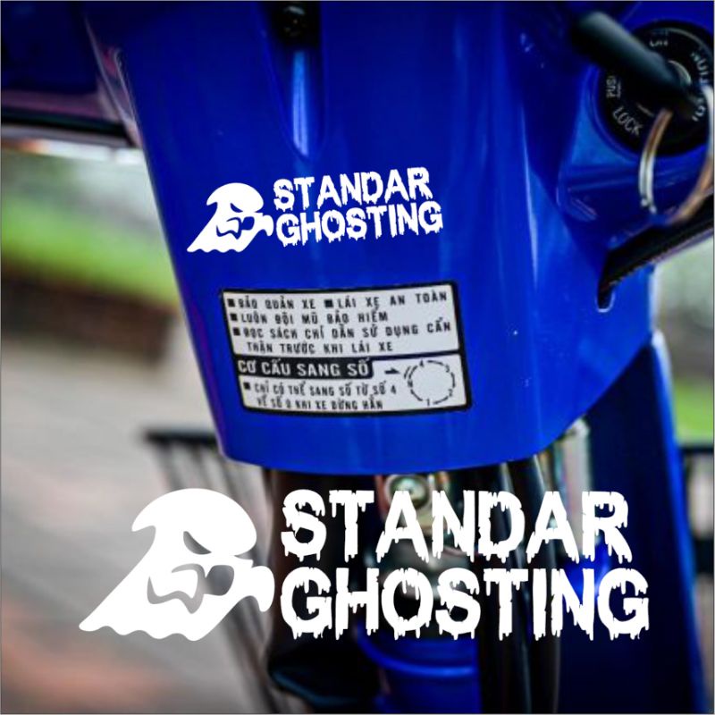 STANDAR GHOSTING STICKER/STICKER KANG GHOSTING/STIKER MOTOR GHOSTING RACING