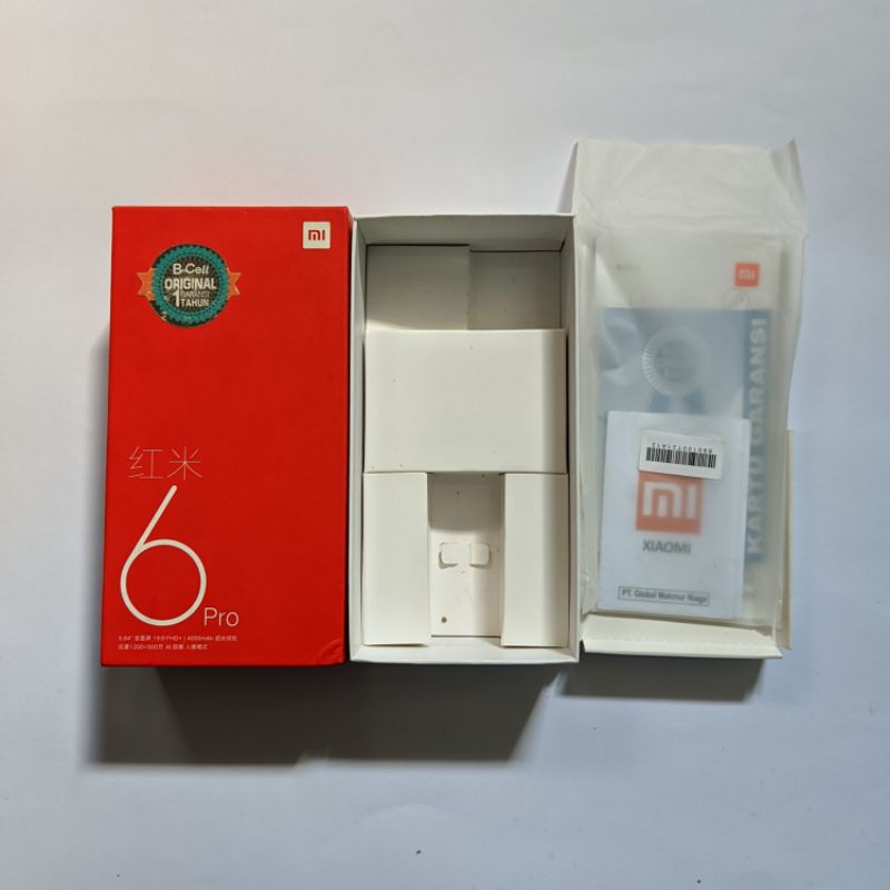 Dus Box Xiaomi Redmi 6 Pro Original Copotan Bawaan HP