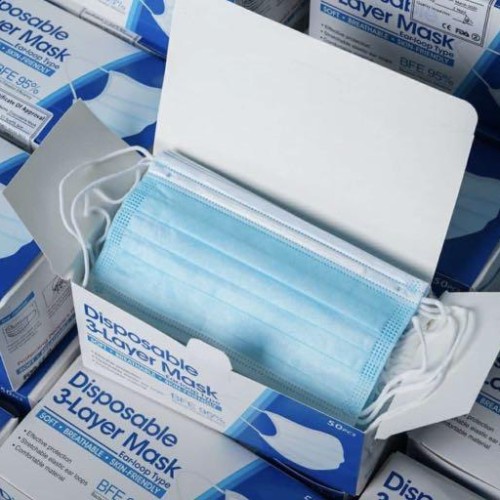 Masker Earloop Import 3 Ply Isi 50 Pcs Daily Disposable Face Mask