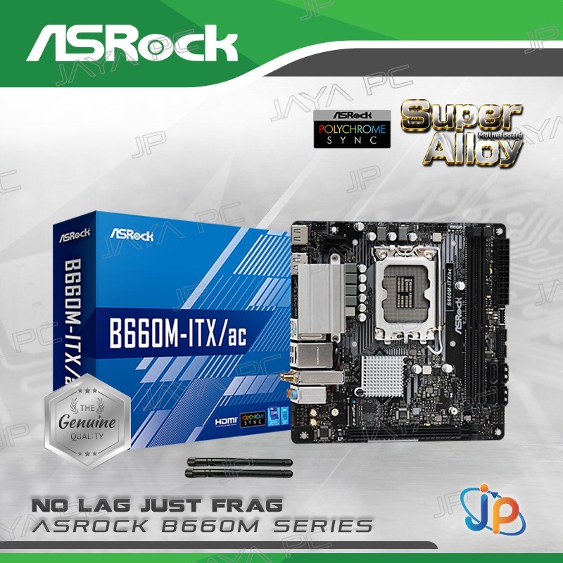 Jual Motherboard ASROCK B660M-ITX/AC (LGA1700, B660, DDR4, USB3.2 ...