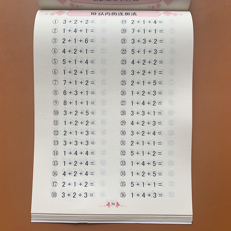 Latihan Matematika Copybook Buku Latihan Penjumlahan Dan Pengurangan Anak Kelas 1 Sd-4