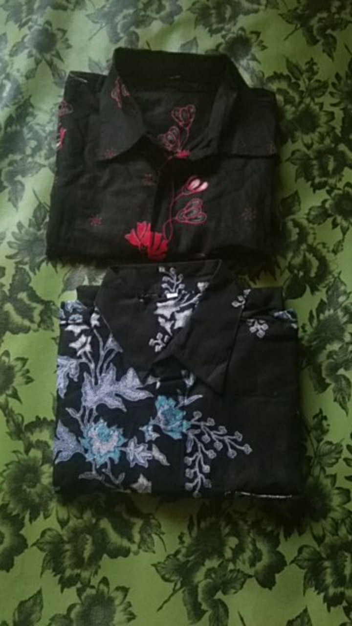 Kemeja Batik Pria Lengan Pendek Size M L Xl Xxl  Bswart Batik Hrb026 Kenongo |hem Batik Murah |