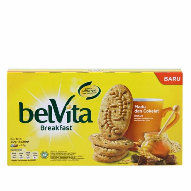 

Belvita Biscuit Sereal Madu & Cokelat / susu & sereal 80G