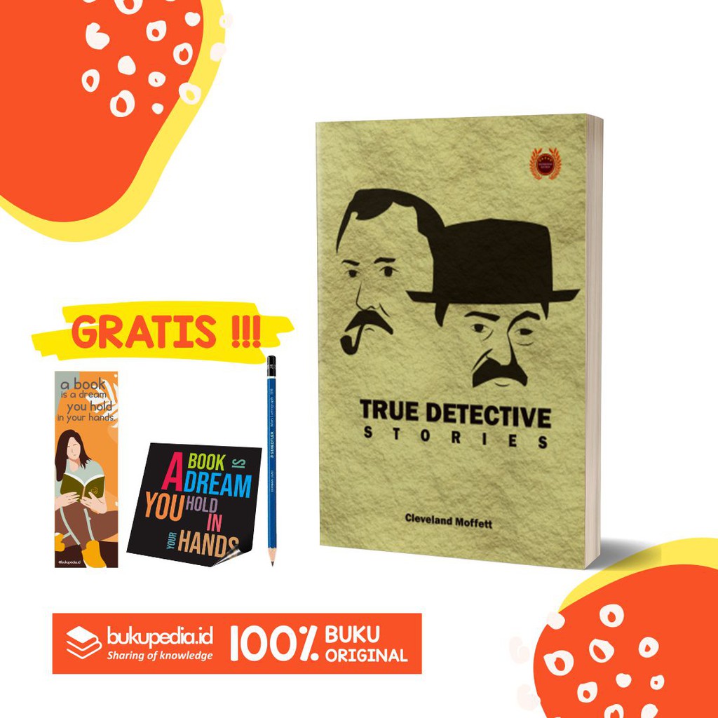 

BUKU TRUE DETECTIVE STORIES - IMMORTAL PUBLISHING - ( BONUS PENSIL 2B. BOOKMARK, STIKER )