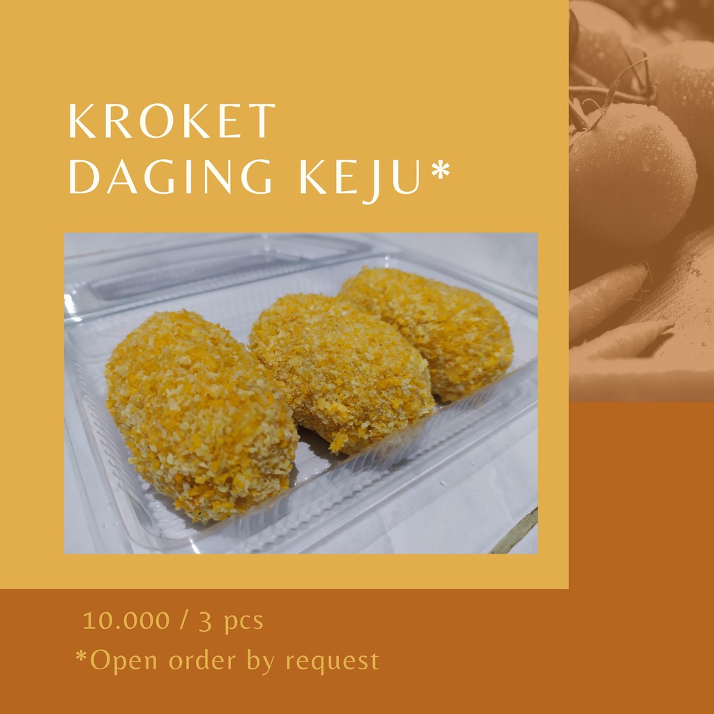 

Frozen Food/Snack Kroket Isi Daging Keju (HOMEMADE)